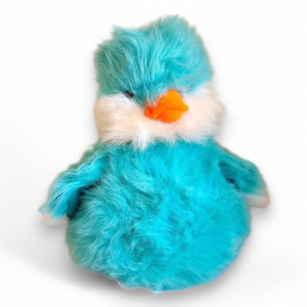 Russ Waddles Duck Chick Plush Stuffed Animal Teal Blue White Easter Spring 13"